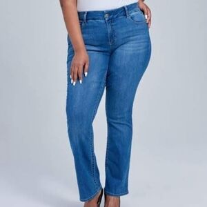 Seven7 Boot Cut Mid Rise Medium Wash Jeans Size Women's 14